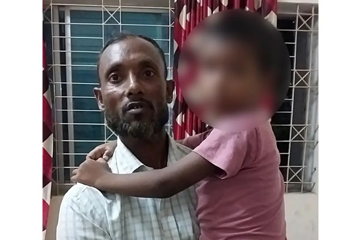 হত্যার উদ্দেশ্যে শিশুকে পুকুরে ছুড়ে ফেললেন সৎবাবা