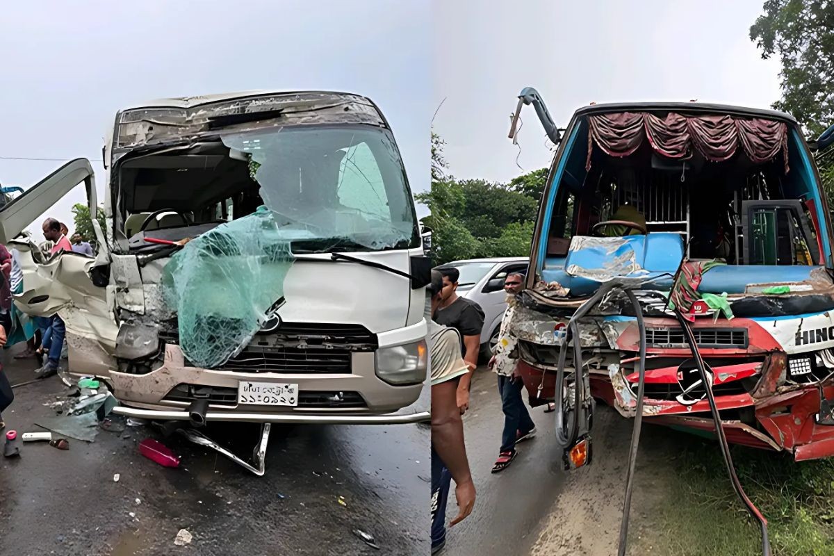 দুর্ঘটনার কবলে ইসলামী বিশ্ববিদ্যালয়ের বাস, আহত ৮
