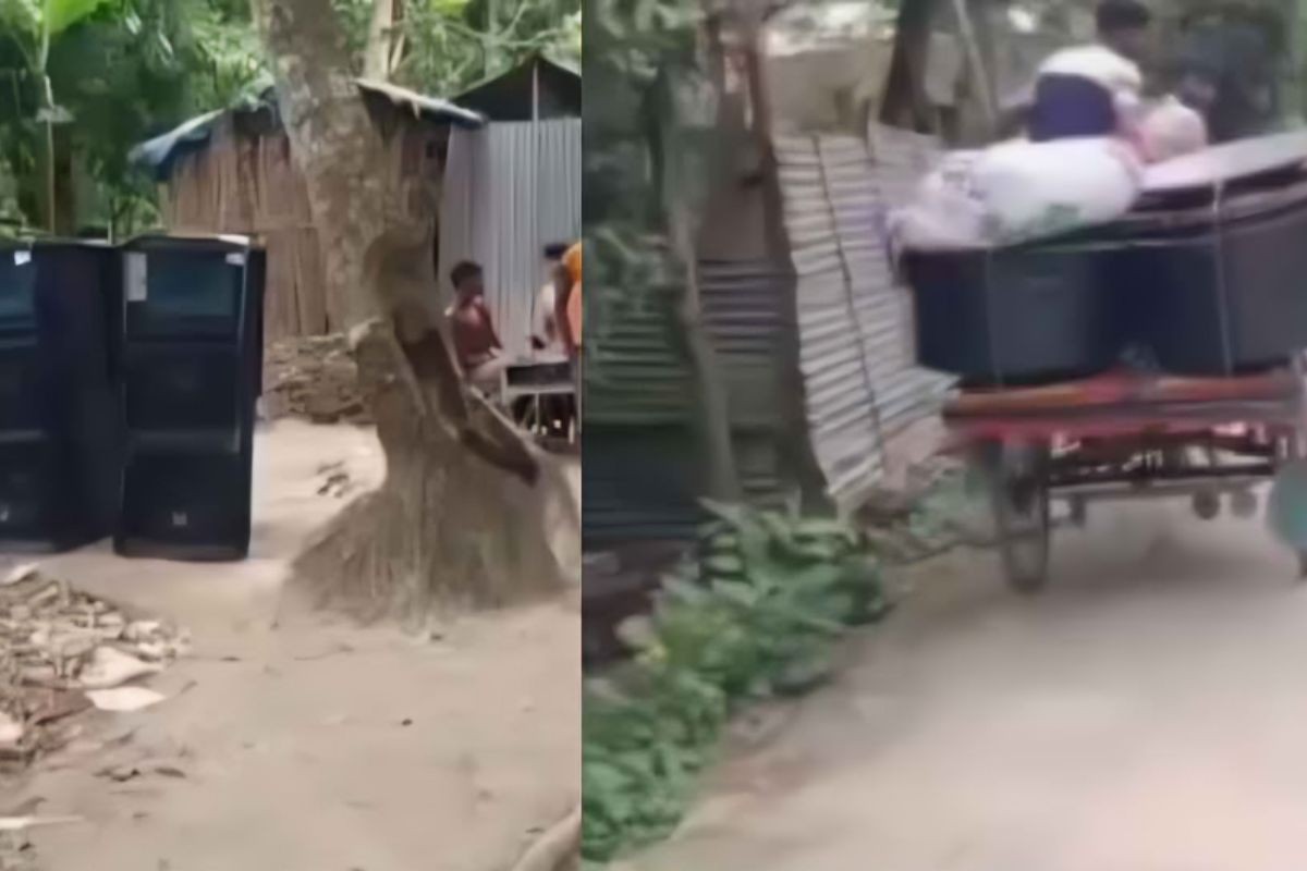 ডিজে বাজিয়ে বাবার বিয়ের আয়োজন করলো ছেলে