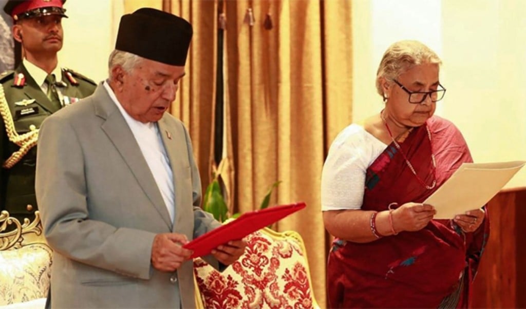 নেপালের প্রধানমন্ত্রী হিসেবে শপথ নিয়ে ইতিহাস গড়লেন সুশীলা কার্কি 1757737649 ইতিহাস গড়লেন সুশীলা কার্কি