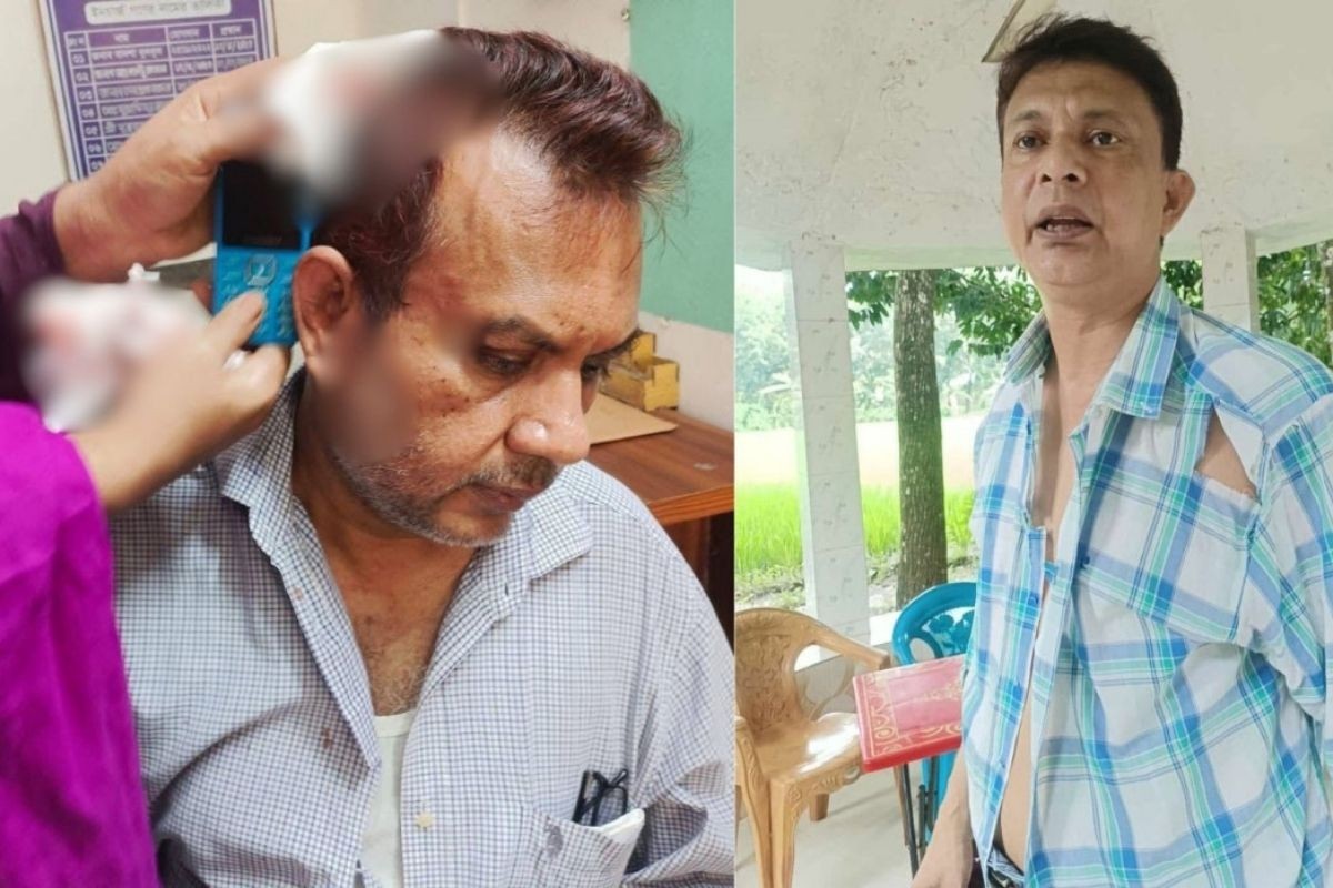 বিএনপি সভাপতির নেতৃত্বে প্রধান শিক্ষকের ওপর হামলা