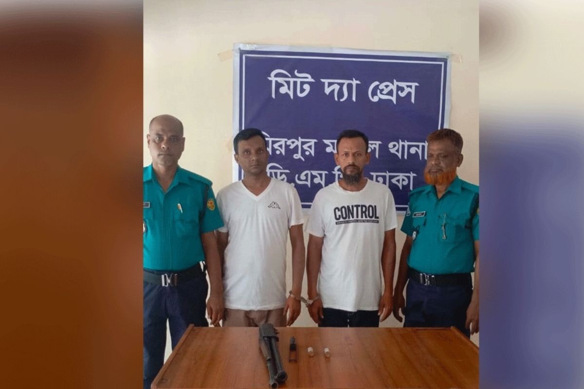 মিরপুরে অবৈধ আগ্নেয়াস্ত্র এবং গুলিসহ গ্রেপ্তার ২