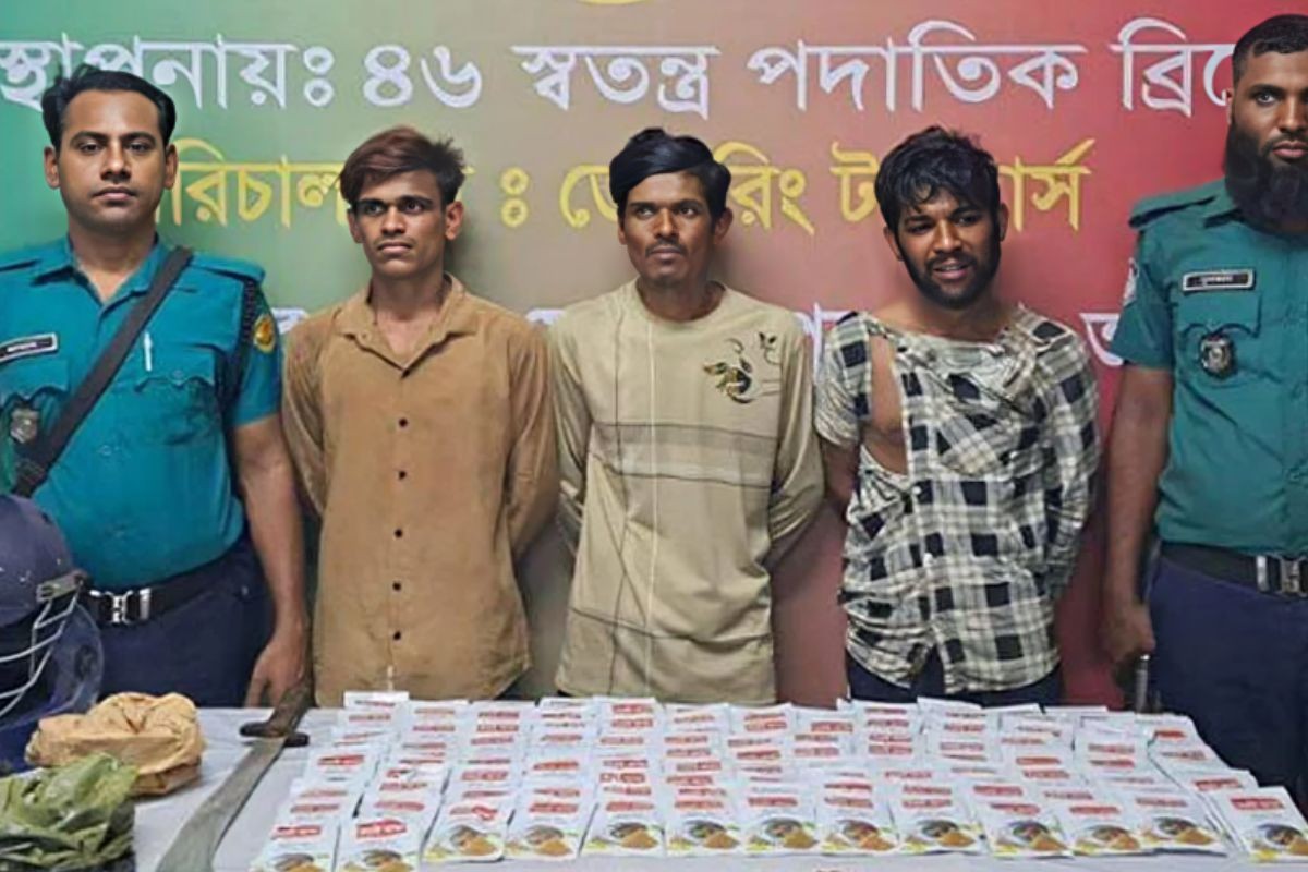 মোহাম্মদপুরে হেরোইন, বিস্ফোরকসহ আটক ৩