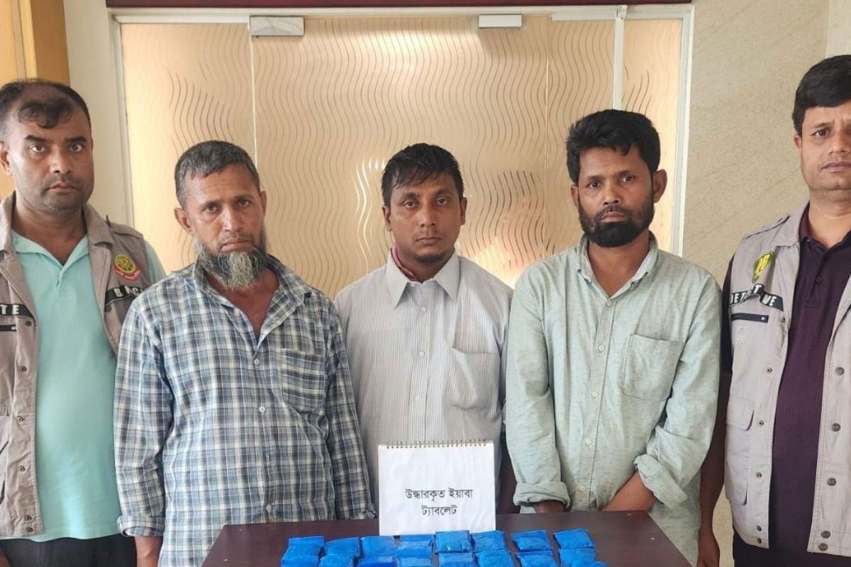 রাজধানীতে ৫ হাজার পিস ইয়াবাসহ আটক তিন মাদক কারবারি