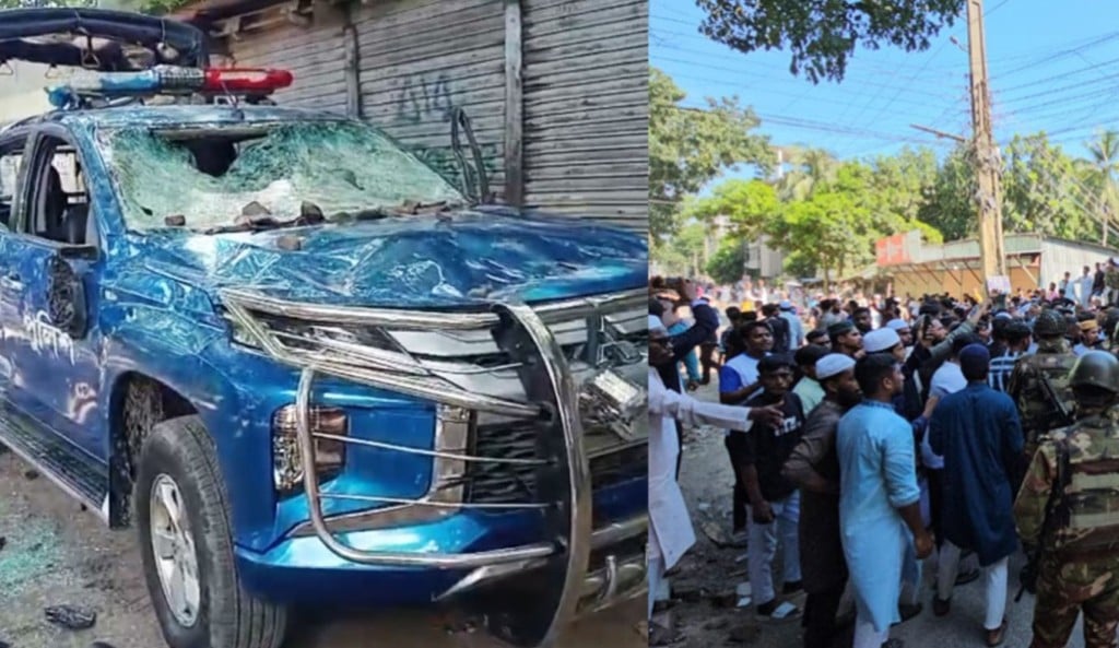 রাজবাড়ীতে পুলিশের ওপর হামলা গাড়ি ভাঙচুরের ঘটনায় গ্রেপ্তার ৫ 1757220873 রাজবাড়ীতে পুলিশের ওপর হামলা-গাড়ি ভাঙচুরের ঘটনায় গ্রেপ্তার ৫