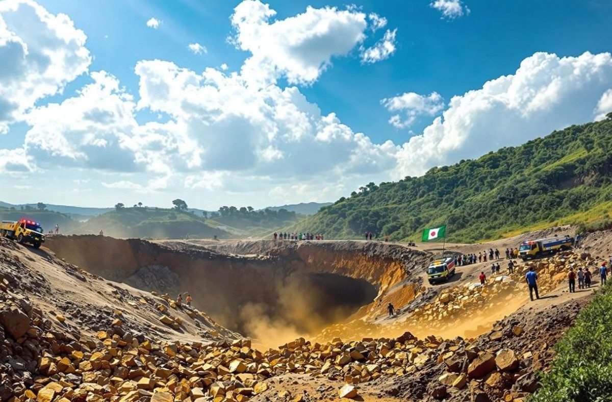 স্বর্ণখনিতে ভয়াবহ ধস, ১০০ শ্রমিকের প্রাণহানির আশঙ্কা