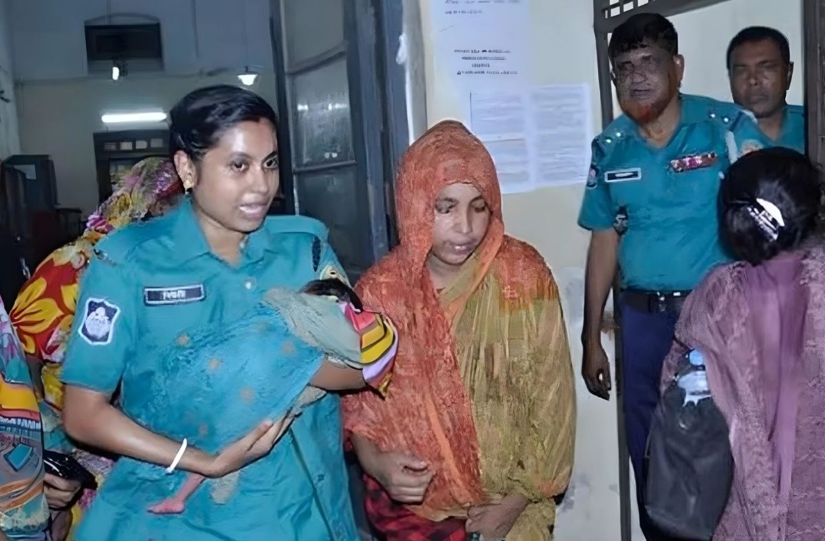 ১১ দিনের মেয়ে নিয়ে কারাগারে সেই মা