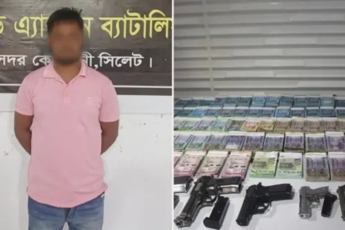 অনলাইনে আসল বলে নকল পিস্তল ও ডলার বিক্রি, যুবক আটক