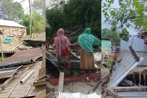 উত্তরাঞ্চলে ঝড়ে শতাধিক ঘরবাড়ি লণ্ডভণ্ড, ক্ষতিগ্রস্ত প্রায় ৫০০ পরিবার