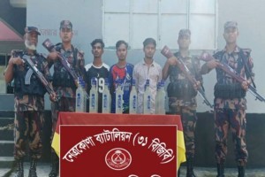 কলমাকান্দায় মাদকসহ ৭ যুবক আটক