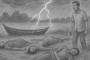 কুমিল্লায় বজ্রপাতে প্রাণ গেল তিনজনের