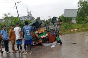 গাজীপুরে ট্রাকচাপায় অটোরিকশার দুই যাত্রী নিহত