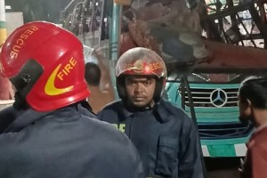 গ্যাস পাম্পে বাসের সিলিন্ডার বিস্ফোণে ৪ জন আহত