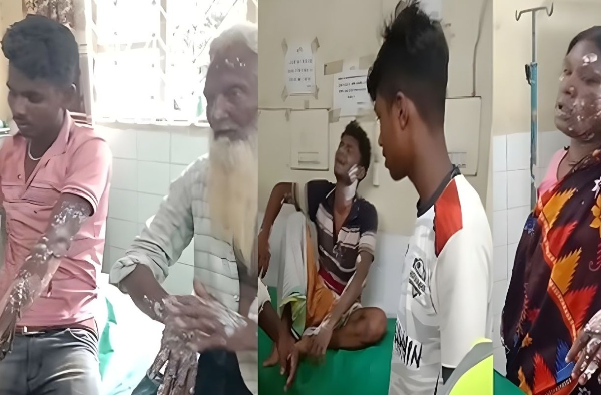 গ্যাসের বেলুন বিস্ফোরণে দগ্ধ ৭