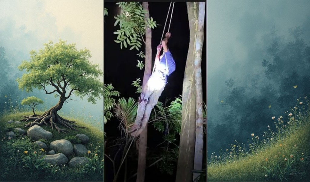 ৬ জনকে এলোপাতাড়ি কুপিয়ে চাম্বল গাছের মগডালে যুবক, শিশু নিহত 4 চাম্বল গাছের মগডালে 1760077494 ৬ জনকে এলোপাতাড়ি কুপিয়ে চাম্বল গাছের মগডালে যুবক, শিশু নিহত