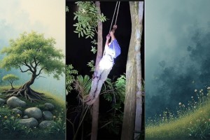 ৬ জনকে এলোপাতাড়ি কুপিয়ে চাম্বল গাছের মগডালে যুবক, শিশু নিহত