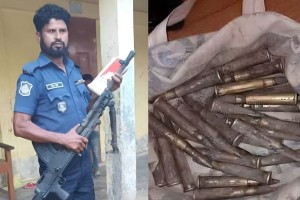 নদী থেকে রাইফেল ও ২৫ রাউন্ড গুলি উদ্ধার