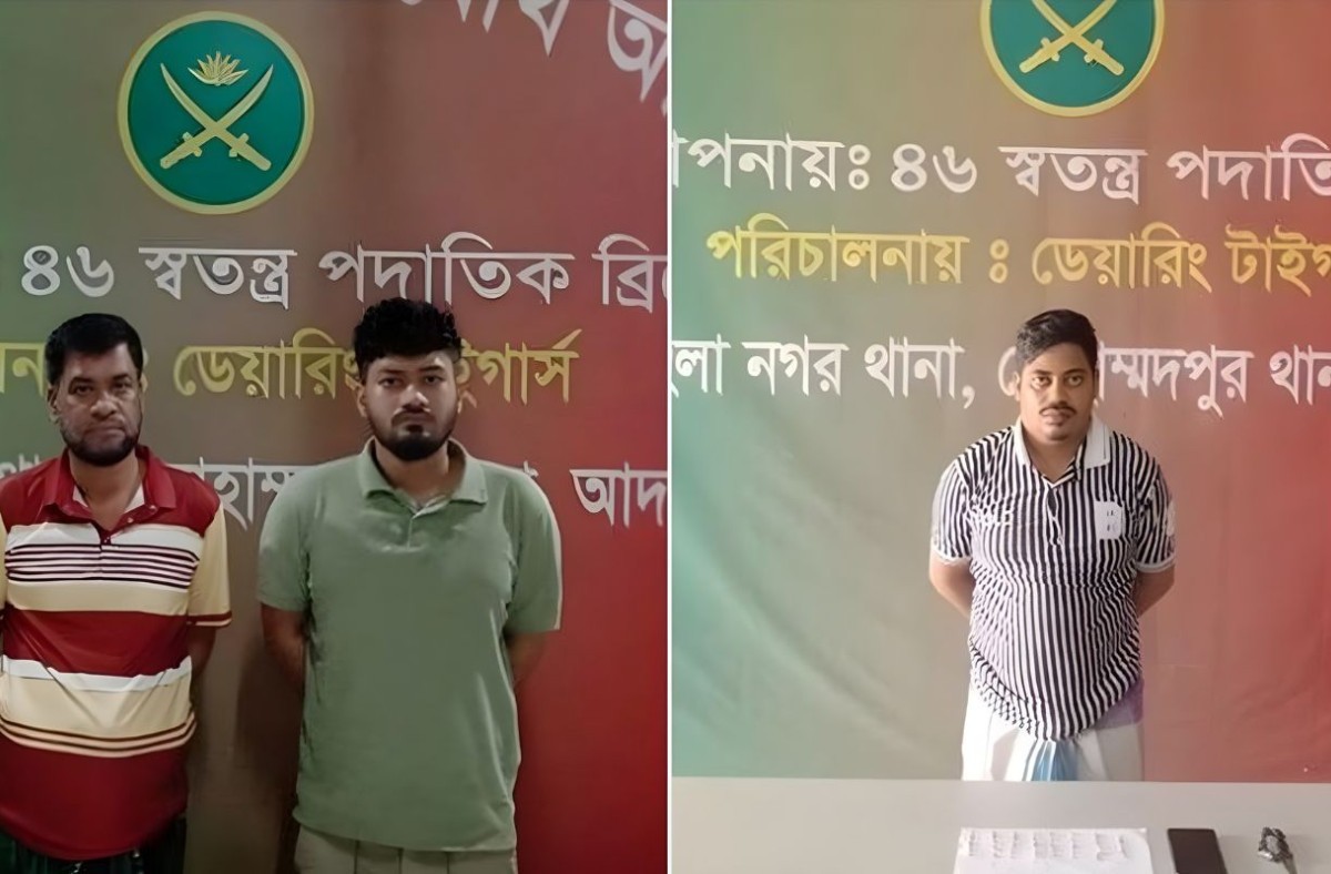 রাজধানীতে পৃথক সেনা অভিযানে গ্রেপ্তার ৩