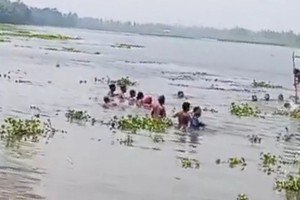 শাপলা তুলতে গিয়ে নৌকা থেকে ছিটকে শিশুর মৃত্যু