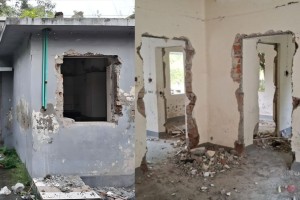 সরকারি কোয়ার্টারের দরজা-জানালা খুলে নিলেন গণপূর্ত কর্মকর্তা