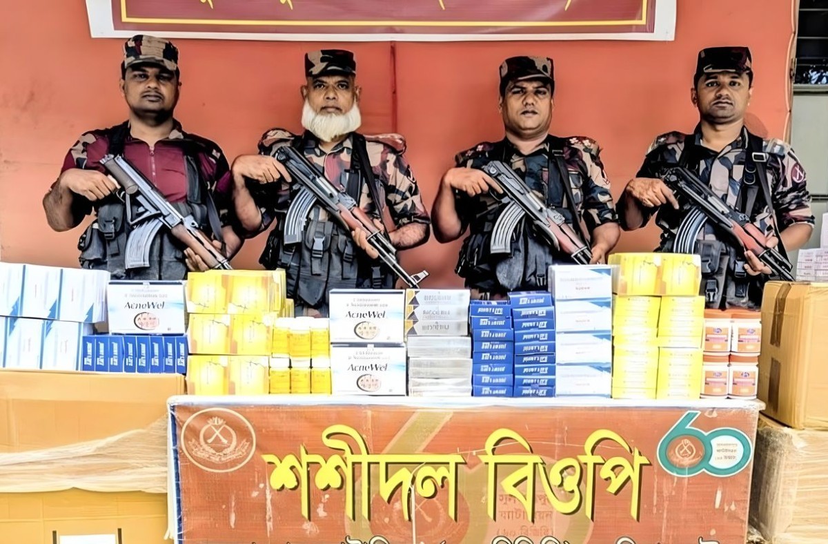 সীমান্তে ৫২ লাখ টাকার ভারতীয় ওষুধ জব্দ