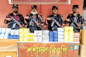 সীমান্তে ৫২ লাখ টাকার ভারতীয় ওষুধ জব্দ