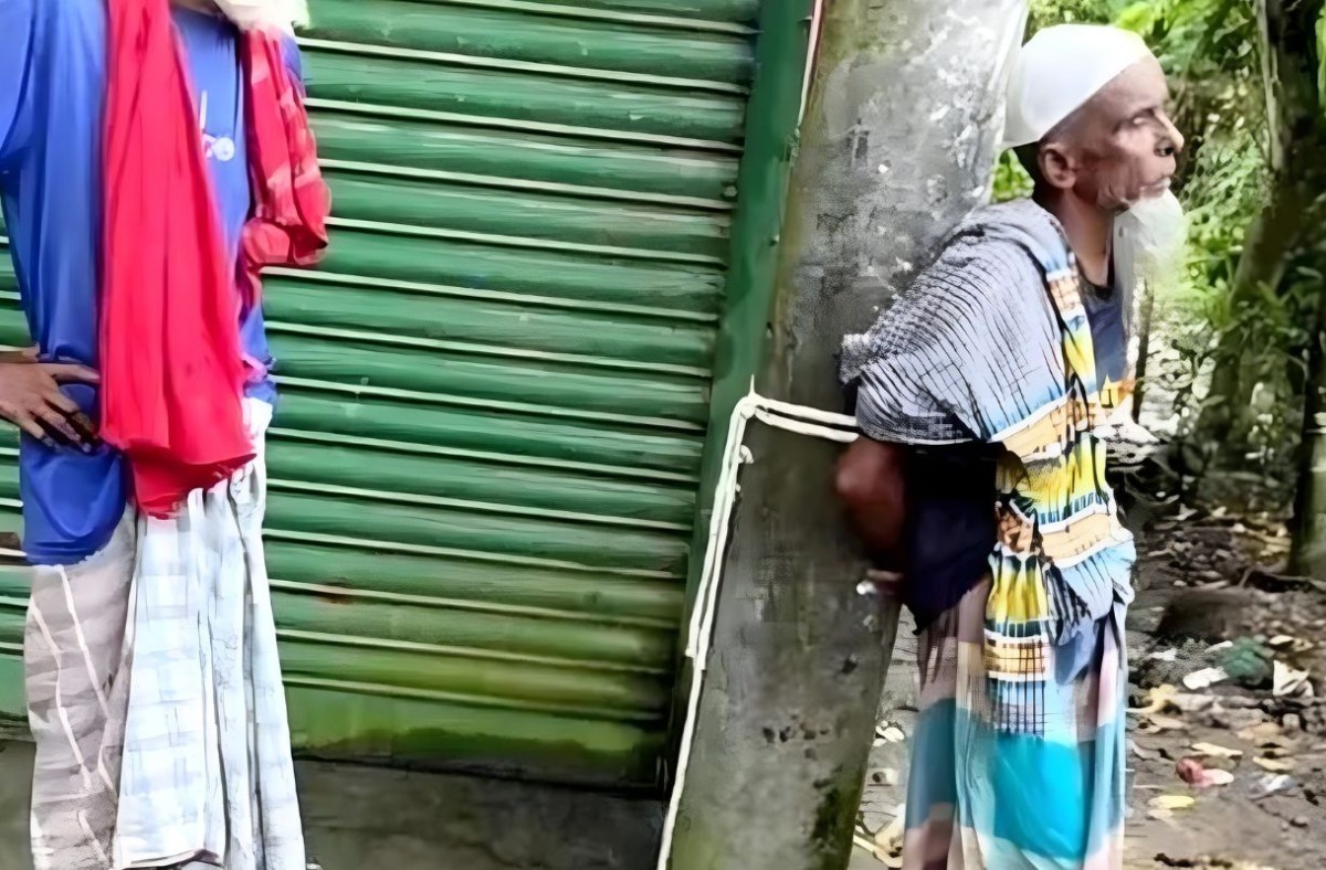 সুদের টাকা না পেয়ে বৃদ্ধকে খুঁটিতে বেঁধে নির্যাতন, আটক ১