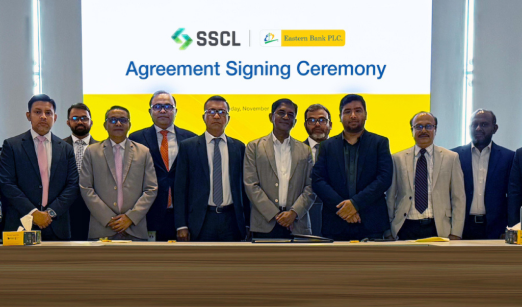 ইস্টার্ন ব্যাংক লিমিটেড EBL এবং SSCL এর অংশীদারিত্বে উন্নত সাপ্লাই 1763903063 ইস্টার্ন ব্যাংক লিমিটেড (EBL) এবং SSCL এর অংশীদারিত্বে উন্নত সাপ্লাই চেইন ফাইন্যান্স প্ল্যাটফর্ম চালু