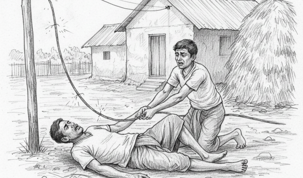 ছেঁড়া বৈদ্যুতিক তারে প্রাণ গেল দুই আপন ভাইয়ের 1763804630 ছেঁড়া বৈদ্যুতিক তারে প্রাণ গেল দুই আপন ভাইয়ের