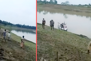 জকিগঞ্জ সীমান্তে বিএসএফের অনুপ্রবেশ, স্থানীয়দের ধাওয়া