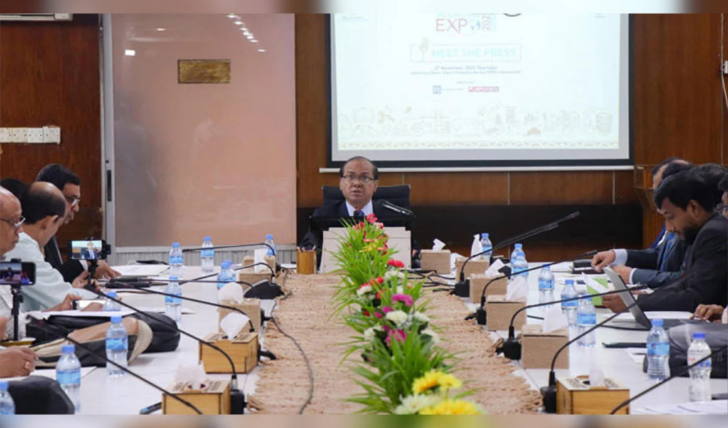 ঢাকায় প্রথমবারের মতো ‘গ্লোবাল সোর্সিং এক্সপো অনুষ্ঠিত হতে যাচ্ছে 1764256784 ঢাকায় প্রথমবারের মতো ‘গ্লোবাল সোর্সিং এক্সপো’ অনুষ্ঠিত হতে যাচ্ছে