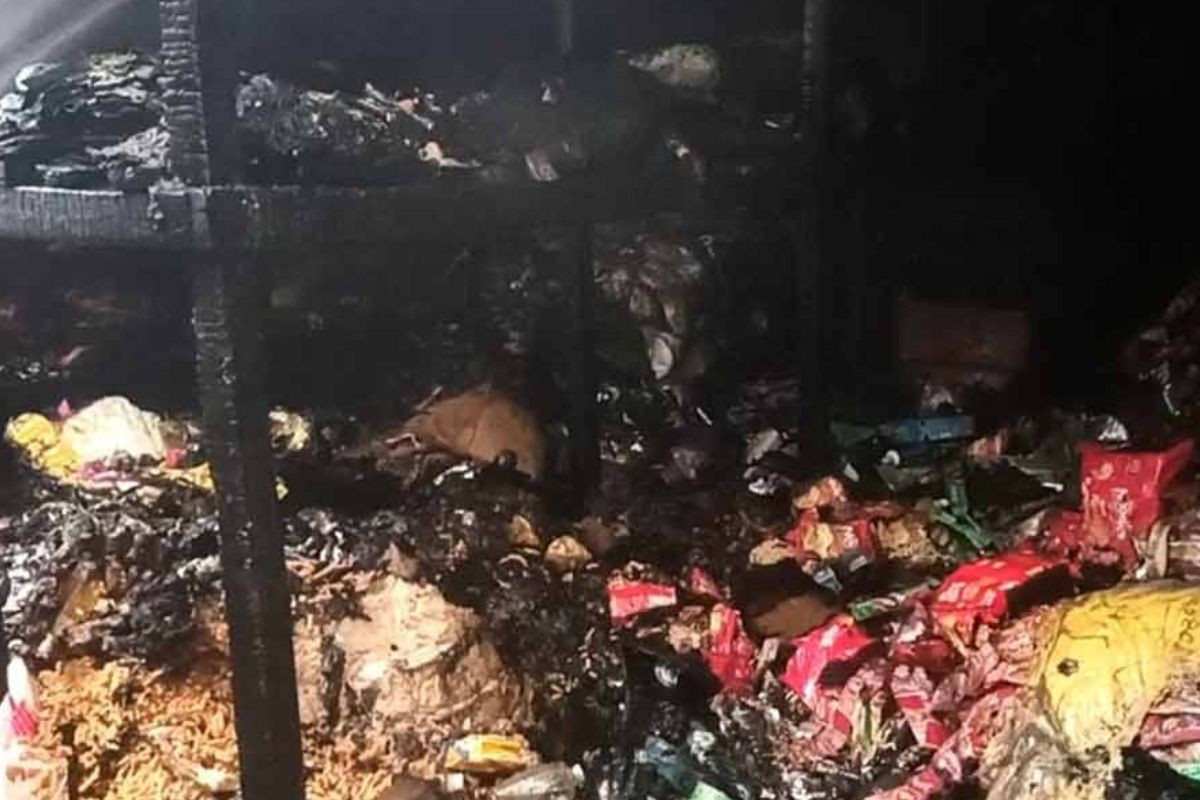 নবীনগরে অগ্নিকাণ্ডে পুড়ে ছাই দুটি গুদাম