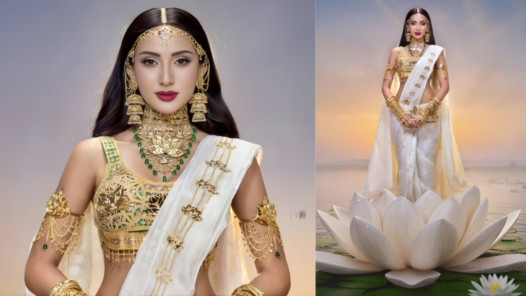 বিশ্বের সামনে জামদানির ঐতিহ্য তুলে ধরলেন মিথিলা 1763540551 বিশ্বের সামনে জামদানির ঐতিহ্য তুলে ধরলেন মিথিলা