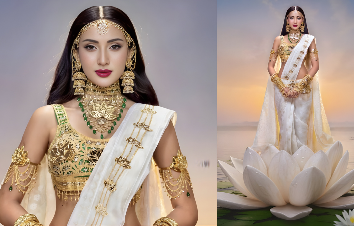 বিশ্বের সামনে জামদানির ঐতিহ্য তুলে ধরলেন মিথিলা