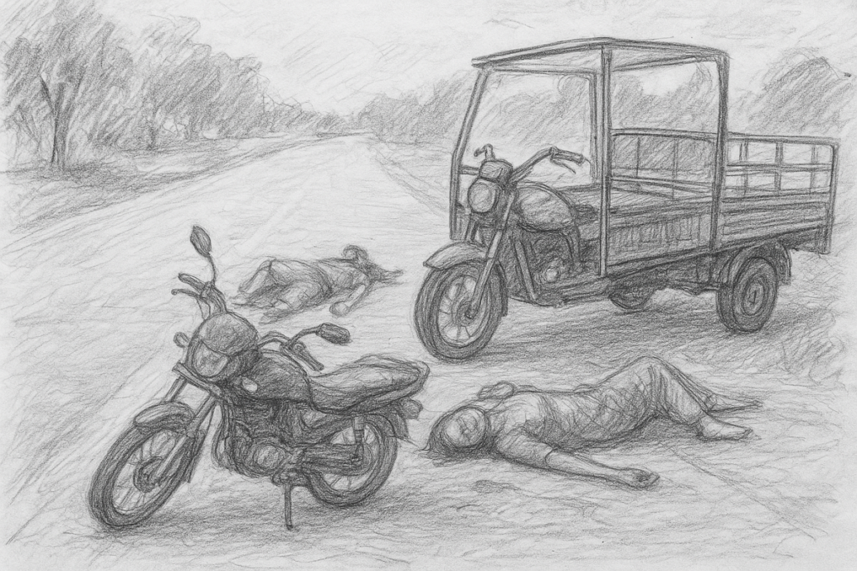 মণিরামপুরে ট্রলির ধাক্কায় দম্পতির মৃত্যু