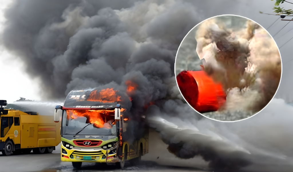 রাজধানীর তিন স্থানে ককটেল বিস্ফোরণ বাসে আগুন 1763290185 রাজধানীর তিন স্থানে ককটেল বিস্ফোরণ, বাসে আগুন