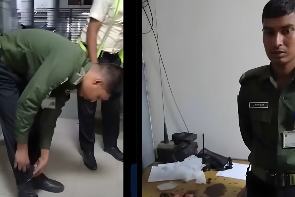 শাহজালাল বিমানবন্দরে আনসার সদস্যের পোশাকে লুকানো ১৫টি মোবাইল উদ্ধার