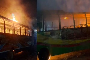 সাভারে পরপর দুই বাসে রহস্যময় আগুন! আতঙ্কে পরিবহন শ্রমিকরা