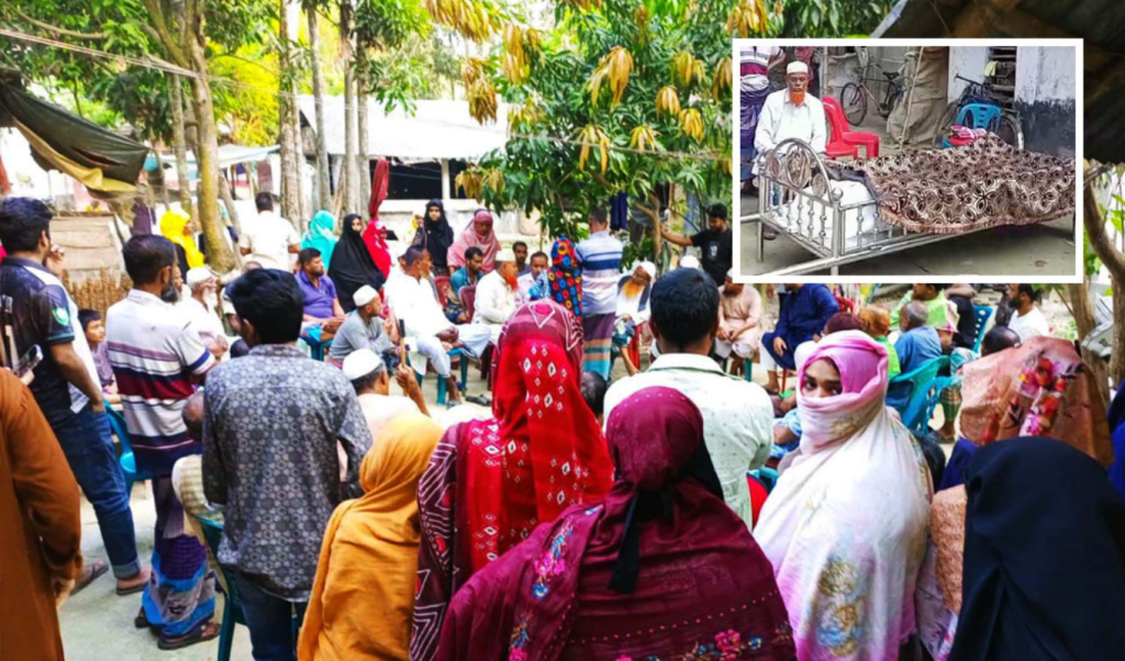 উঠানে রাখা বাবার মরদেহ সম্পত্তির বিরোধে সন্তানদের মধ্যে দাফন অবরোধ 2 1766327060 উঠানে রাখা বাবার মরদেহ, সম্পত্তির বিরোধে সন্তানদের মধ্যে দাফন অবরোধ