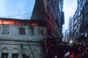 চকবাজারের আগুন দেড় ঘণ্টায় নিয়ন্ত্রণে