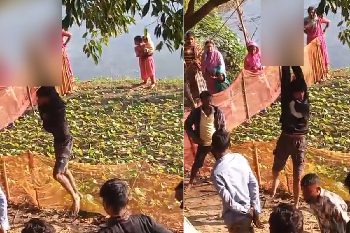 চোর সন্দেহে দৃষ্টি প্রতিবন্ধী যুবককে গাছে ঝুলিয়ে নির্যাতন, ভিডিও ভাইরাল