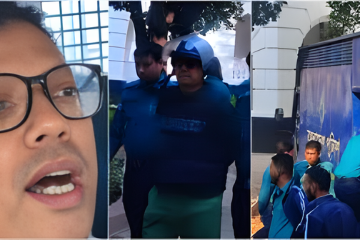 জাতীয় সংগীত গাইতে গাইতে প্রিজনভ্যানে ট্রাইব্যুনাল ছাড়লেন পলক