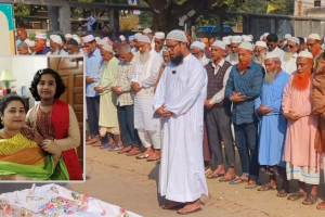 মোহাম্মদপুরে খুন হওয়া মা-মেয়েকে নাটোরে দাফন