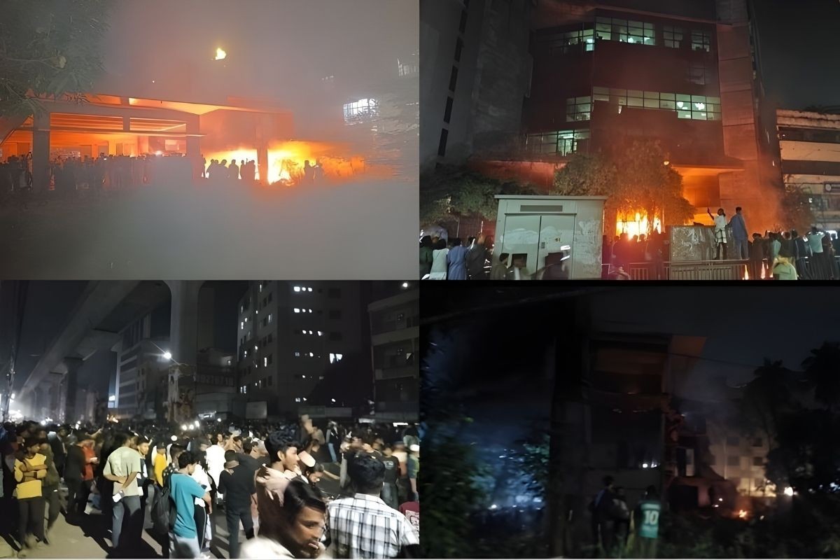 হাদি হত্যাকাণ্ডে বিচারের দাবিতে: দেশজুড়ে আন্দোলন, অগ্নিসংযোগ