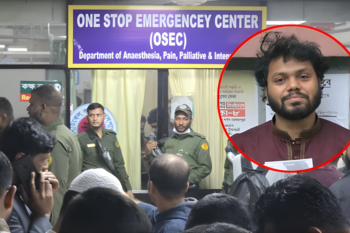 হাসপাতাল পর্যন্ত খুনচেষ্টাকারীর নেটওয়ার্ক, ওসমান হাদির নিরাপত্তা নিয়ে তীব্র উদ্বেগ