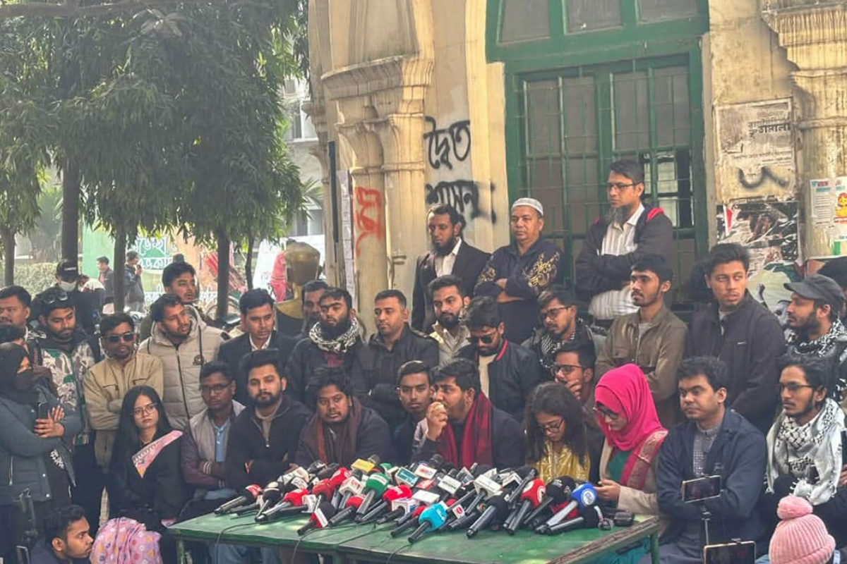 বৈষম্যবিরোধী ছাত্রদের তিন দফা দাবি ঘোষণা