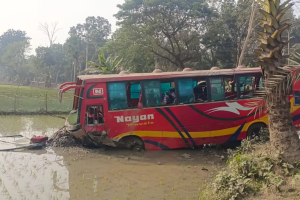 বরযাত্রীসহ বাস খাদে পড়ে ২০ জন আহত