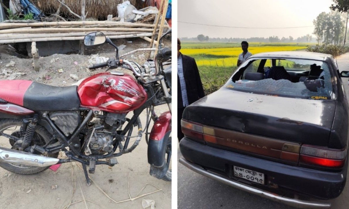 উল্লাপাড়ায় নির্বাচনী উত্তাপ: ভোট প্রার্থনাকে কেন্দ্র করে ভাঙচুর