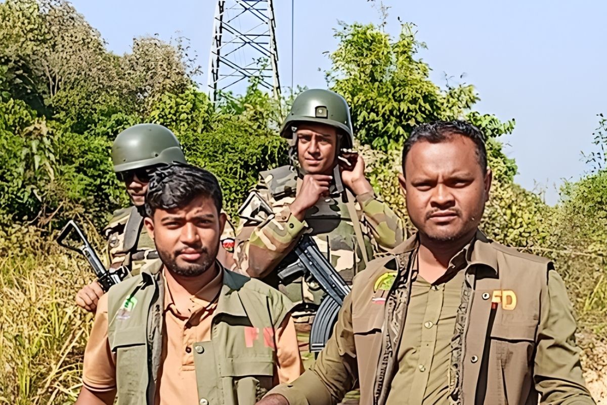 কিশোরদের দল অজগরের সঙ্গে খেলছিল পরে উদ্ধার করা হলো 