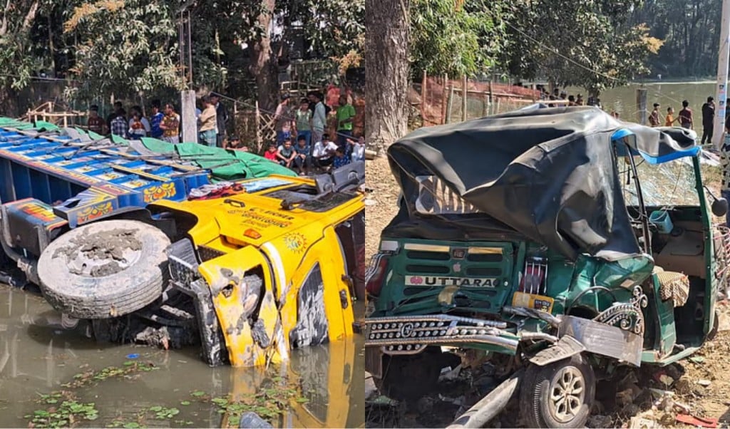 ট্রাক চাপায় মাদ্রাসার তিন বোন নিহত